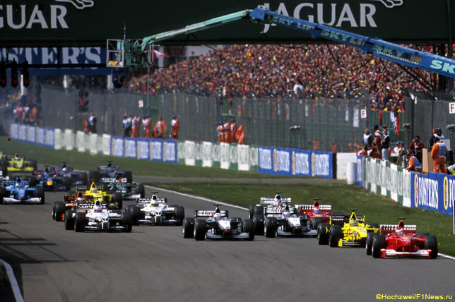 Старт Гран При Великобритании 2000 года