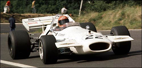 Рольф Штоммелен ведет свой Brabham к третьему месту в Гран При Австрии 1970 года