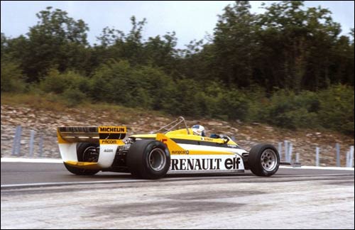 Головастик на пути к первой победе - за рулем RenaultRE30 в Дижоне. 1981 год