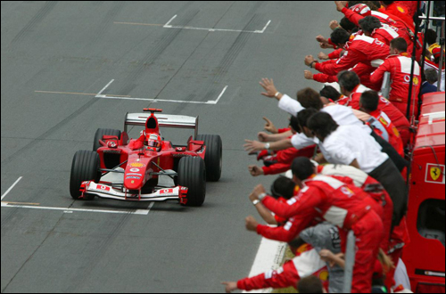 Победный финиш Михаэля Шумахера на Гран При Канады 2004 года