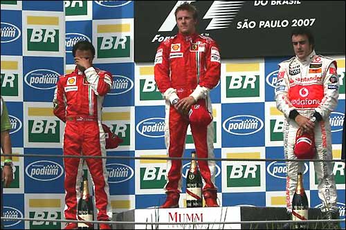 Подиум Гран При Бразилии'07