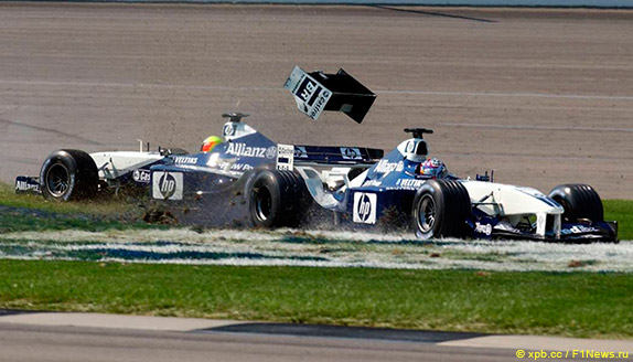 Авария Ральфа Шумахера и Хуан-Пабло Монтойи на Гран При США 2002 года