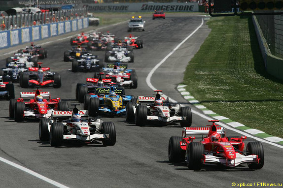 Старт Гран При Сан-Марино 2006 года