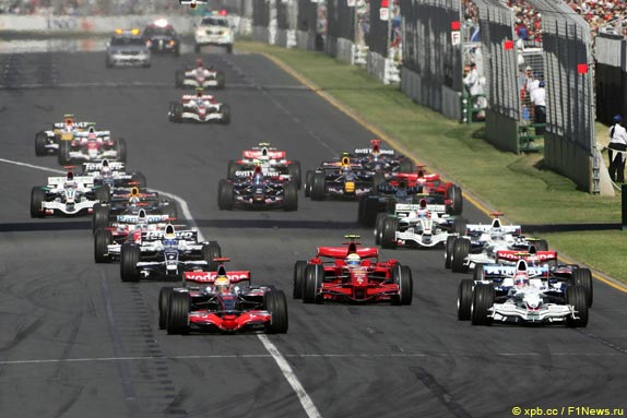Старт Гран При Австралии 2008 года