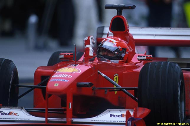 Михаэль Шумахер на Гран При США 2000 года