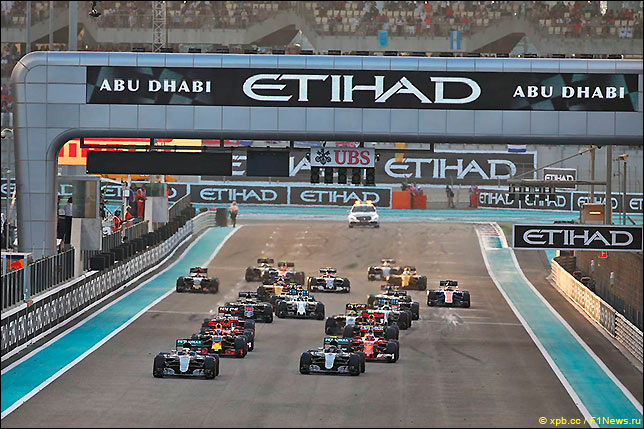 Старт Гран При Абу-Даби 2016