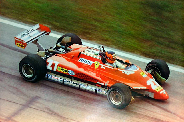 Жиль Вильнёв на Гран При Бразилии 1982 года