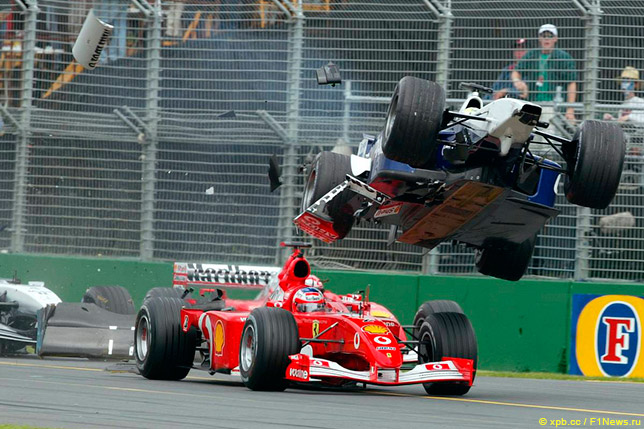 Авария Ральфа Шумахера и Рубенса Баррикелло на Гран При Австралии 2002 года