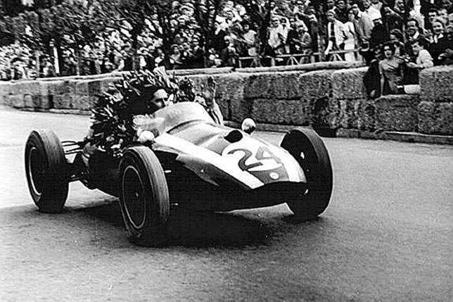 Джек Брэбэм выигрывает Гран При Монако 1959 года
