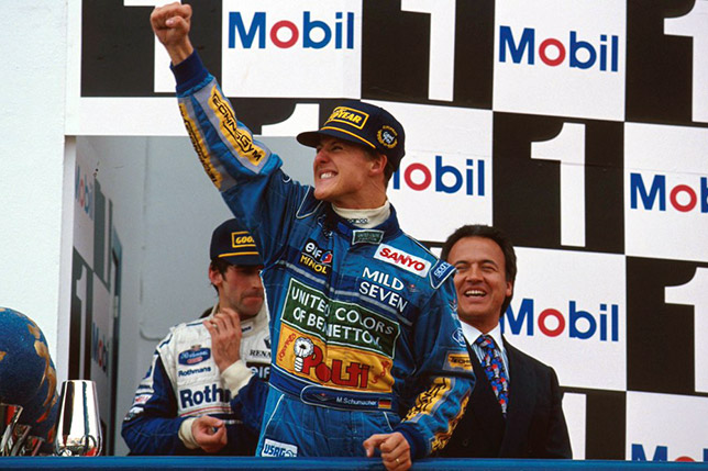 Подиум Гран При Европы 1994 года в Хересе