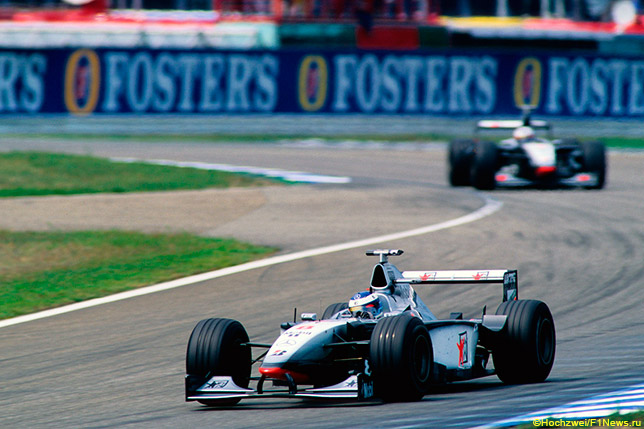 Мика Хаккинен и Дэвид Култхард на Гран При Германии 1998 года