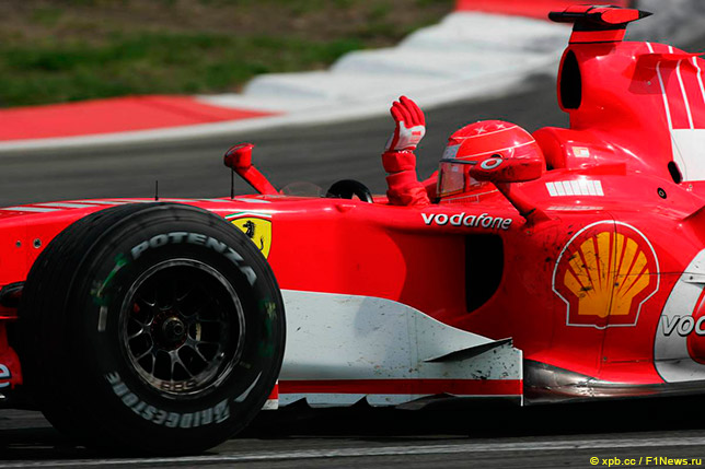 Михаэль Шумахер выигрывает Гран При Европы 2006 года