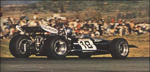 Пирс Каридж на пути ко второму месту в Гран При США 1969 года