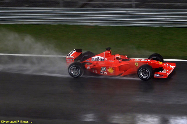 Михаэль Шумахер в Гран При Малайзии, 2001 год