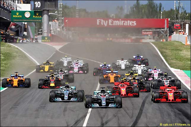 Старт Гран При Испании 2018