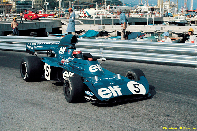 Джеки Стюарт на Гран При Монако 1973 года