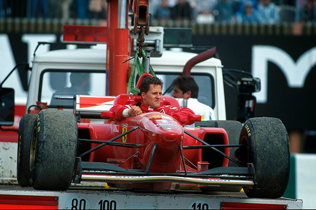 Михаэль Шумахер на Гран При Франции 1996 года
