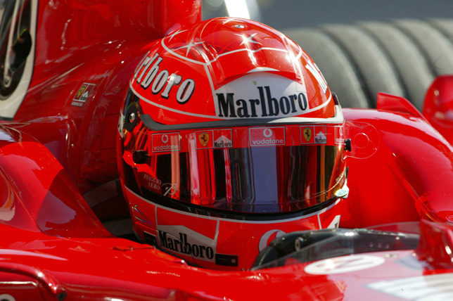 Михаэль Шумахер на Гран При Европы 2004 года