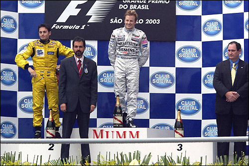 Подиум Гран При Бразилии'03
