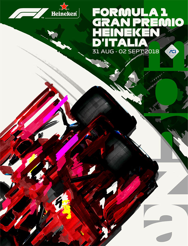 Официальный постер Гран При Италии 2019 года