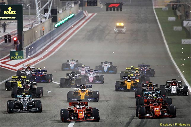 Старт Гран При Бахрейна 2019