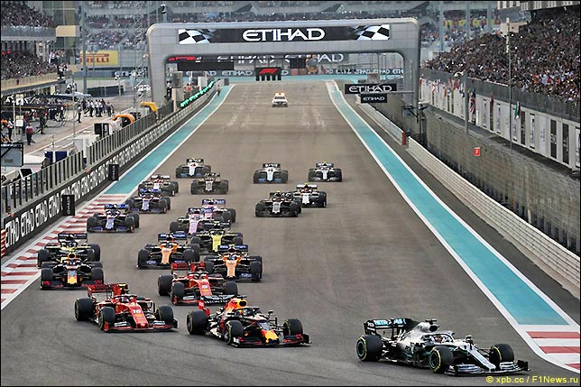 Старт Гран При Абу-Даби 2019