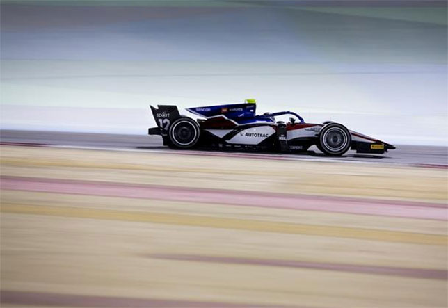 Педро Пике на тестах Формулы 2 в Бахрейне