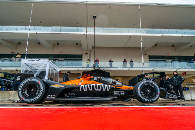 Машина Arrow McLaren для участия в IndyCar