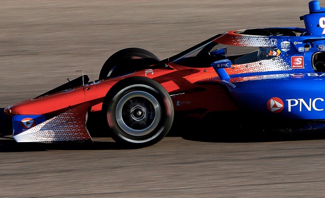 Система Aeroscreen на машине Скотта Диксона, победителя гонки в Техасе