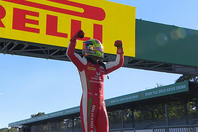 Мик Шумахер, победитель субботней гонки в Монце