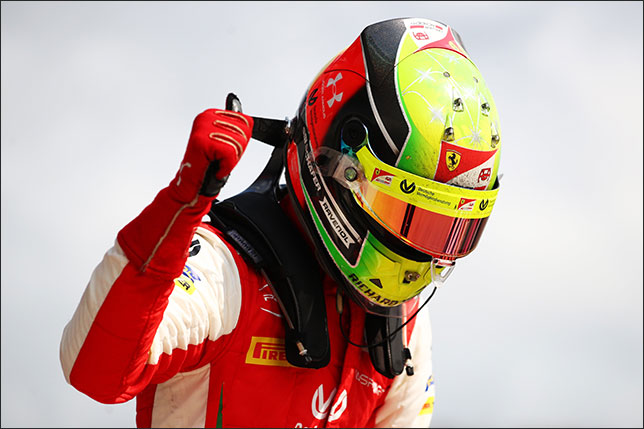 Мик Шумахер, победитель субботней гонки Формулы 2 в Сочи