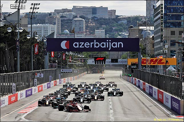 Старт Гран При Азербайджана 2021