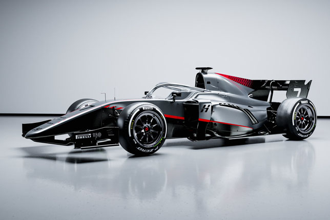 Машина Формулы 2 Hitech GP сезона 2022 года