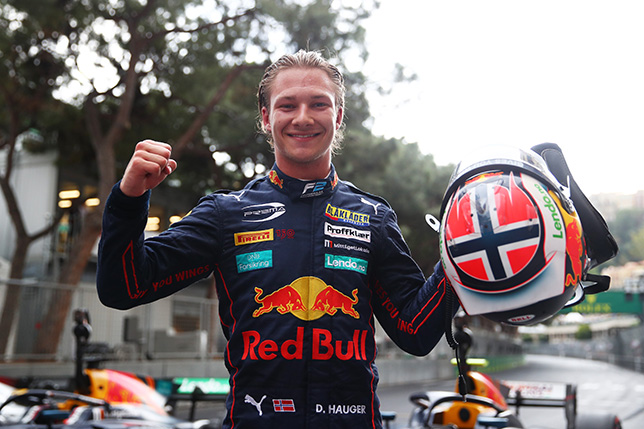 Деннис Хаугер - победител субботнего спринта в Монако, фото пресс-службы Формулы 2