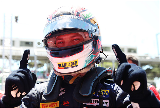 Деннис Хаугер - победител гонки Формулы 2 в Баку, фото пресс-службы Формулы 2
