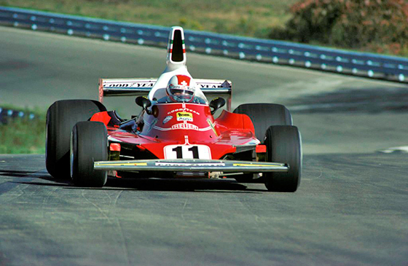 Клей Регаццони на Гран При США 1975 года. Фото Ferrari