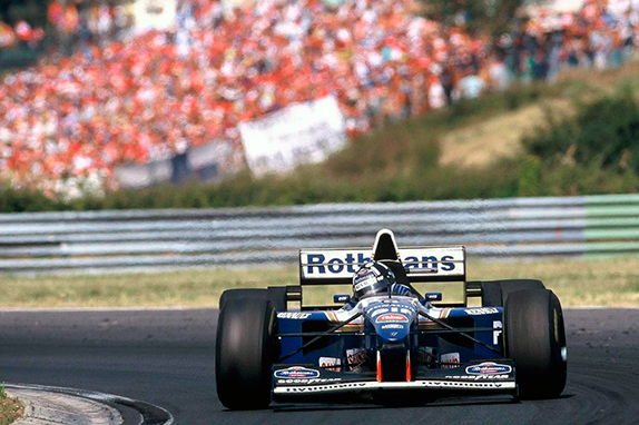 Деймон Хилл на Гран При Венгрии 1995 год
