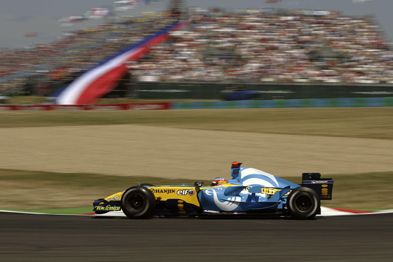 Фернандо Алонсо на Гран При Франции 2005 года