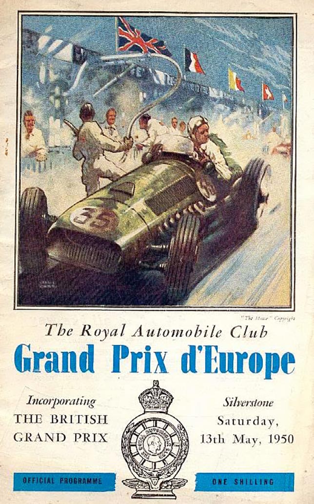Афише Гран При Европы 1950 года