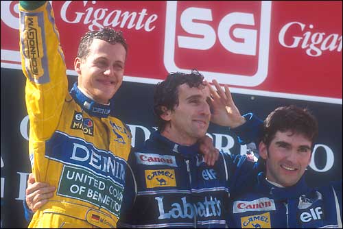 Подиум Гран При Португалии'93