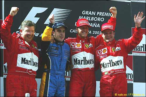 Подиум Гран При Испании'03
