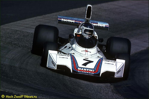 Карлос Рейтеманн на трассе Гран При Германии 1975 г.