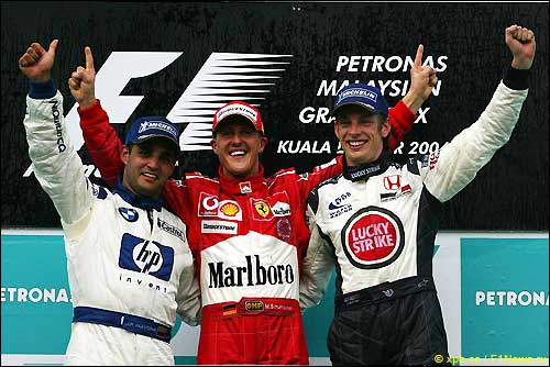 Подиум Гран При Малайзии'04
