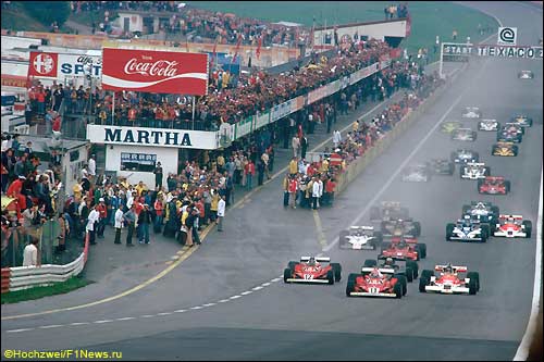Старт Гран При Австрии 1977 года