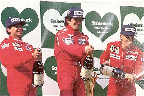 Подиум Гран При Австрии'86