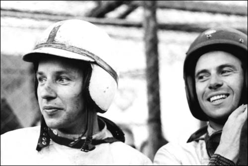 Джон Сертис и Джим Кларк. Гран При Германии'63