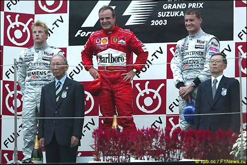 Подиум Гран При Японии'03