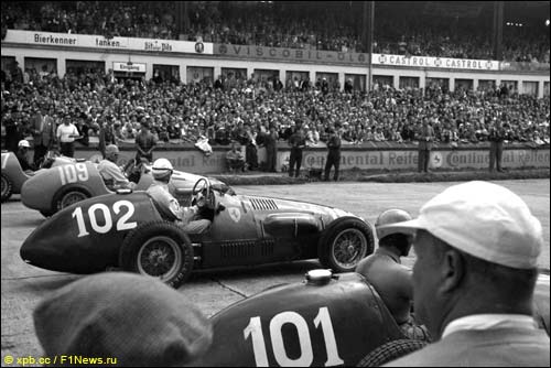 Гран При Германии'52. Первый ряд стартового поля