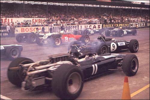 Старт Гран При Великобритании 1967 года