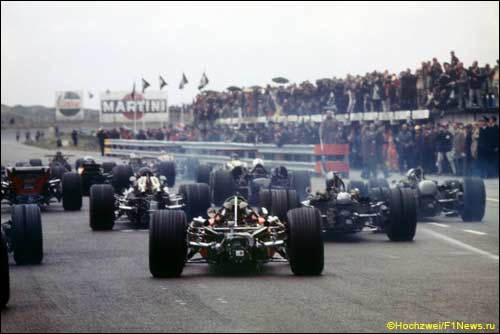 Старт Гран При Голландии 1968 года
